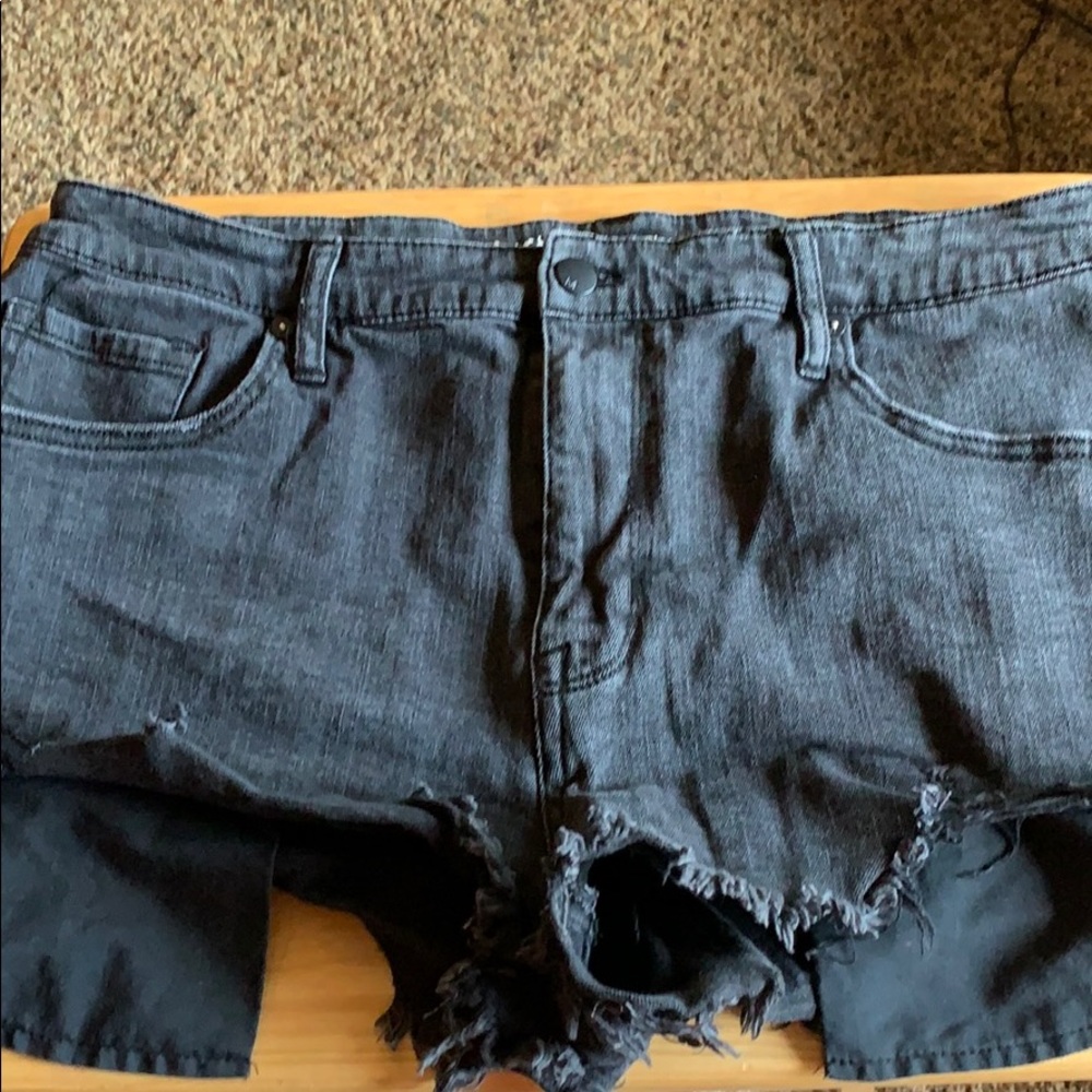 Mossimo denim high rise 18 black faded